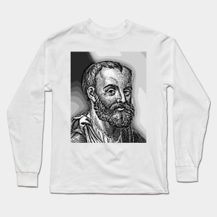 Galen Black and White Portrait | Galen Artwork 2 Long Sleeve T-Shirt